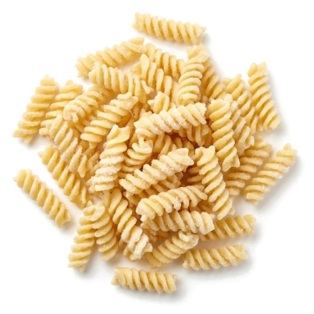 Fully cooked IQF rotini pasta