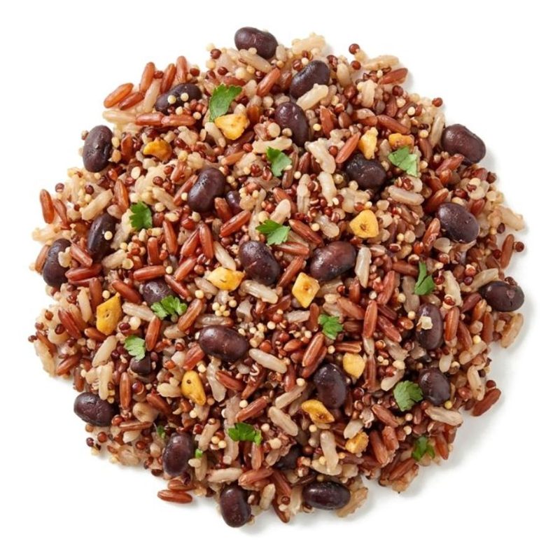 IQF Garlic Cilantro Grains Exotic Blend, fully cooked and individually quick frozen