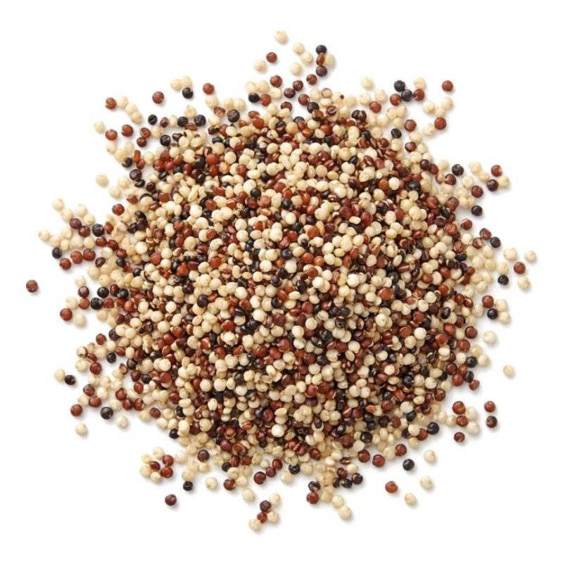 IQF White (34) Red (33) Black (33) Quinoa Blend, fully cooked and individually quick frozen
