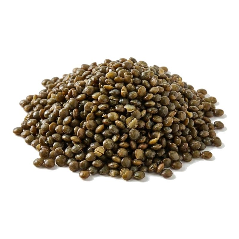 IQF French Green Lentils, fully cooked and individually quick frozen