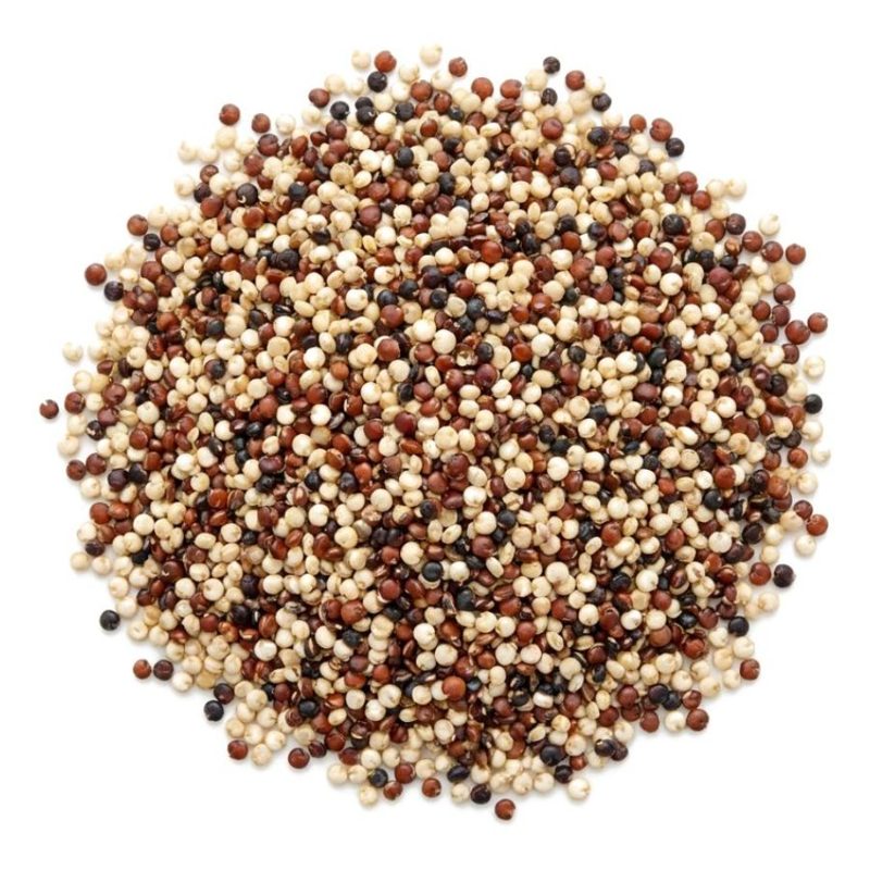 IQF Organic White (60) Red (20) Black (20) Quinoa Blend, fully cooked and individually quick frozen