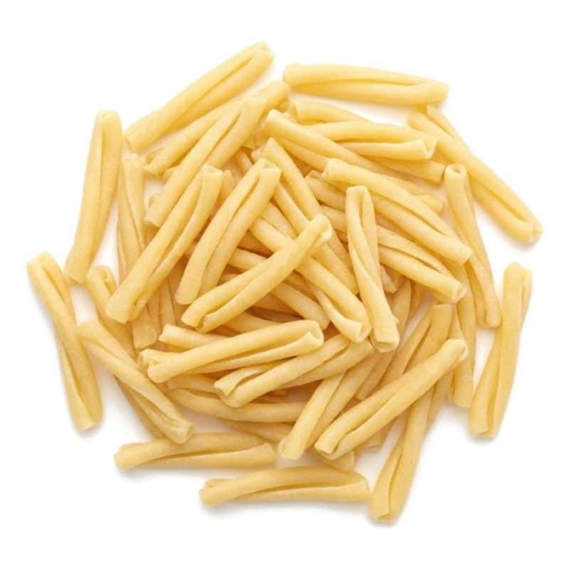 IQF Organic Caserecce Pasta, fully cooked and individually quick frozen
