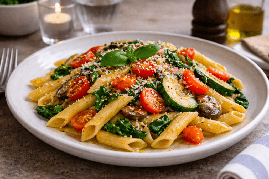 iqf frozen pasta meal created using iqf pasta
